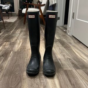 Hunter Rainboots - Black - Size 8